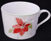 Block Spal POINSETTIA Mary Lou Goertzen COFFEE MUG - NEW